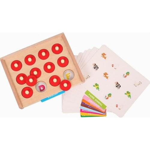 Baby Wooden toys Math Toy Learning and Educational Memory game Early childhood education toys and travel toys for kids 91