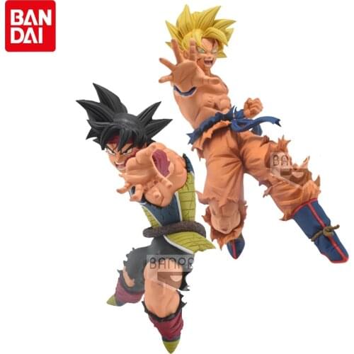 BANDAI Genuine Dragon Ball Anime Figures Son Goku Burdock Father and son Action Figure PVC Collections Model Toys Kids Gifts