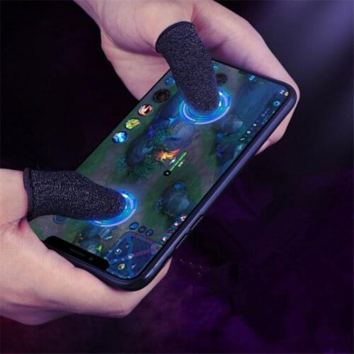 Gaming Finger Sleeve Breathable Fingertips For Games Anti-Sweat Touch Screen Finger Cots Cover Sensitive Mobile Touch