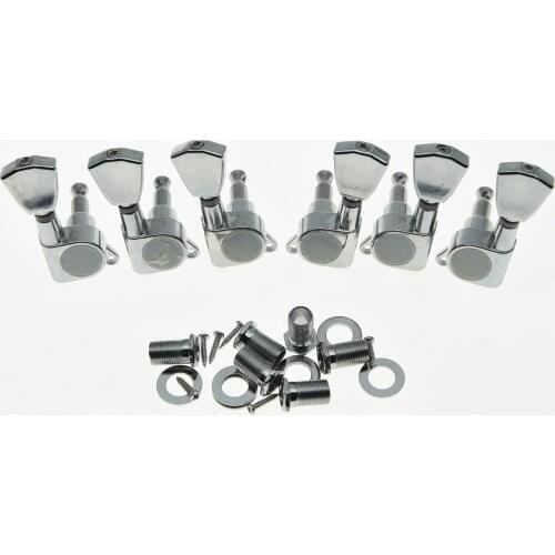 KAISH Chrome LP Guitar Tuners Tuning Keys Guitar Machine Heads 3L3R
