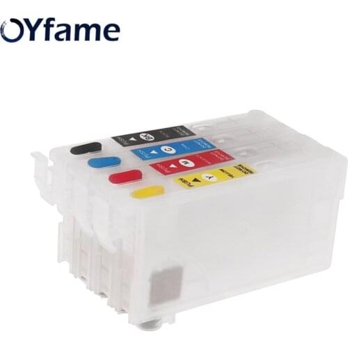 OYfame T812 T812XL Ink Cartridge Without Chip For Epson Workforce WF-7820 WF-7840 EC-C7000 Printer For Epson T812 Cartridge