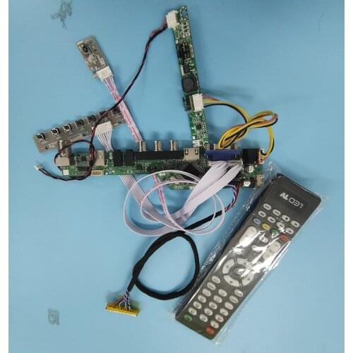 Kit for LP133WX2-TLC5 30pin LED LVDS DIY CVBS VGA HDMI Panel Screen Controller board 13.3"1280X800 TV AV USB LCD