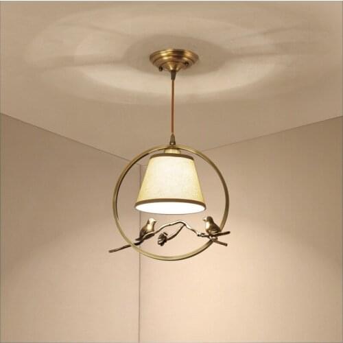 New Chinese style full copper corridor bar hallway door bedroom decorates porch Chinese wind bird lamp 103-1 l