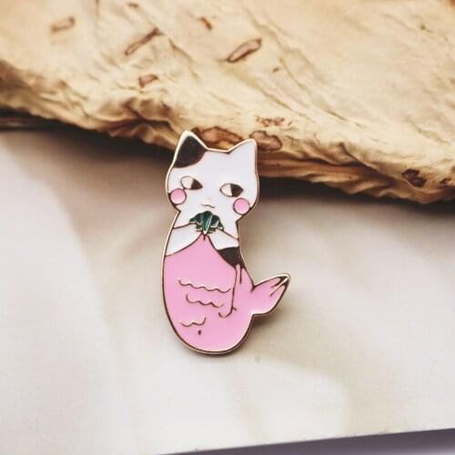 New Fashion Creative Cat Pins Funny Coffee Cup Cats Brooch значки Shirt Bag Lapel Badge Enamel Pin for Gift