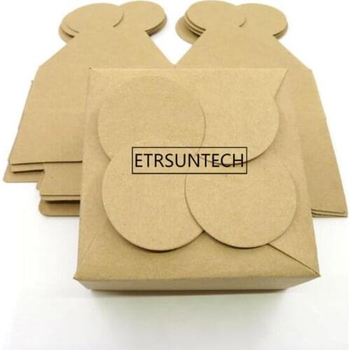 Gift Paper Box Leaf Soap Wedding Party Candy Packaging Kraft Boxes Black Brown Clover