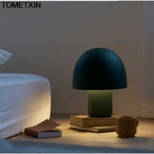 Mushroom Table Lamp Bedroom Bedside Lamps modern home decor bedroom decoration desk Light art Italian design lights dorm room