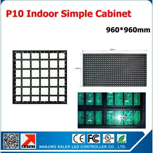 TEEHO Simple and Easy LED Display CabinetP10 SMD iron display cabinet with full color RGB p10 module indoor led display cabinet