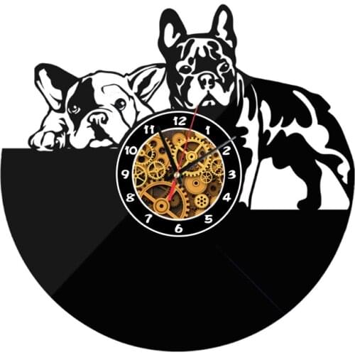 Direct selling real quartz wall clocks acrylic watch europe cartoon animals horloge digital clock home decoration stickers