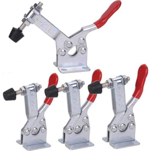 Hand Tool Toggle Clamp 201B Antislip Red Horizontal Clamp 201-B Quick Release Tool 4Pcs