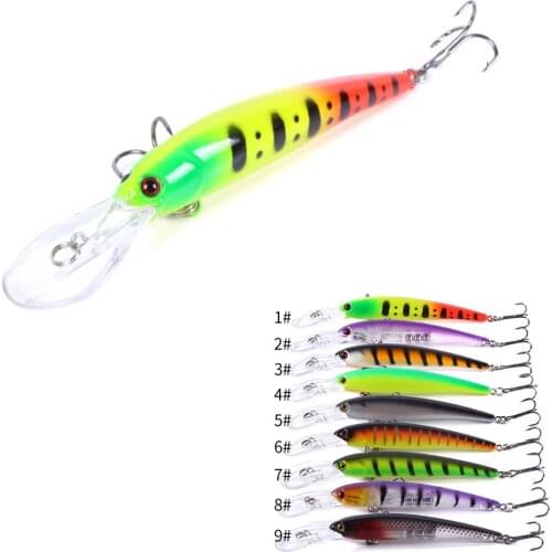 12.5cm 11g Minnow Fishing Lure Laser Hard Artificial Bait 3D Eyes Fishing Wobblers Pike Carp Bait Crankbaits Fishing Tackle