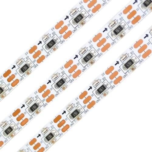 [Seven Neon]DC5V 60leds/m 60pixle 18w/m SK6812 WS2812B IC addressable digital colorful 10mm SMD 3210 side emmiting RGB led strip