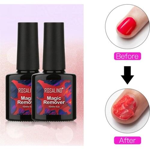 New Gel Polish Magic Remover Off Nail Gel Remover 2 Bottle 10ML Nail Degreaser Cleaner Base Matte Top Coat Gel Cleaner 0722#30