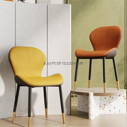 Light Luxury Dining Chair Household Simple Modern Dining Table Chair Nordic Desk Back Bedroom Makeup Stool Net Red Dressing