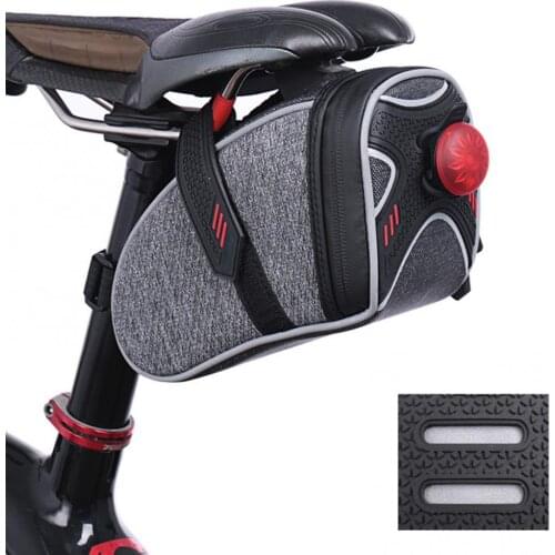 Outdoor cycling bicycle portable waterproof bicycle saddle bag seat bag bicycle tail bag rear luggage bicycle tail bag