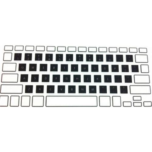 100X Candy Rainbow Silicone Keyboard Skin Protector Cover Film Guard for Apple Macbook Pro Air Retina 13 15 17 for Mac book 13