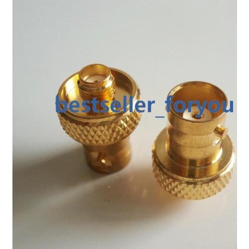 Golden Connector BNC Female Jack To SMA Female RF Connector Adapter BaoFeng UV-5R FD-880