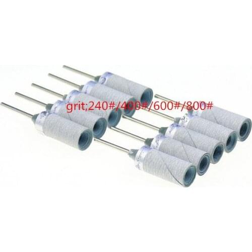 10Pcs Paper Tool Sanding Belt Sandpaper Grinding Polishing Bands Wheel Electric Drill Accessories With Mandrel Wheel Sand