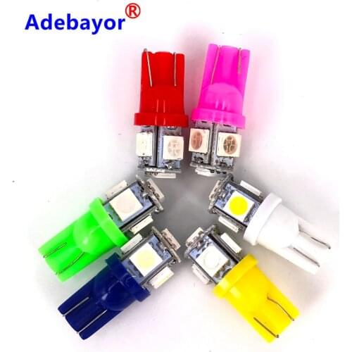 1000Pcs T10 5 SMD 5050 W5W 194 501 LED Car Auto Clearance Interior Lights Marker Lamps DC 12V 24V white Wholesale