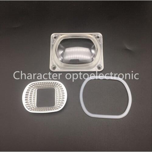 2-50pcs/set LED COB Chip Lens Reflector 230V 220V 110V 20W 30W 50W F LED FloodLight DIY
