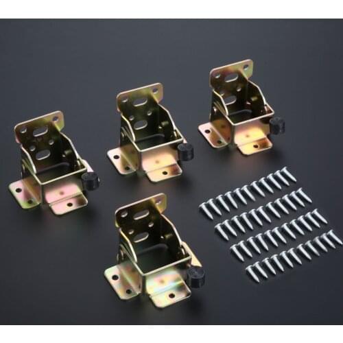 4Pcs 90 Degrees Self-locking Folding Hinge Dining Table Lift Support Connection Folding Table Chair Leg Brackets Cabinet Hinges
