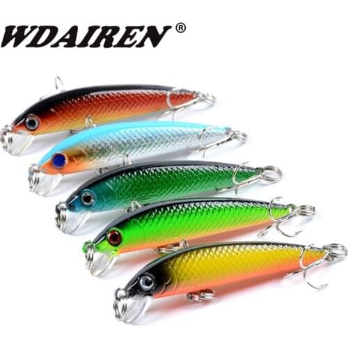 5pcs/lot 5.5cm 3.5g Fishing Lures Classic Style Minnow Fishing Bait Fishing Tackle Free Shipping Fishing Lure Set