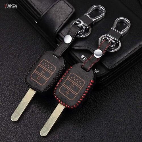 Car key case For Honda CR-VCivic Car style, 2 button remote control keychain key set Key cases Car wallet car keys accessories