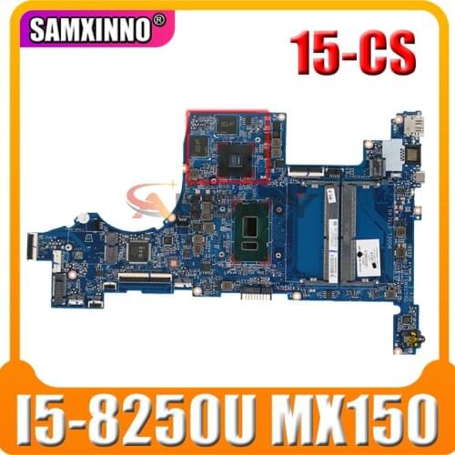 For HP 15-CS Laptop Motherboard With i5-8250U CPU DSC MX150 4GB GPU DDR4 DAG7BMB16E0 L22818-001 L22818-601 100% Tested Fast Ship