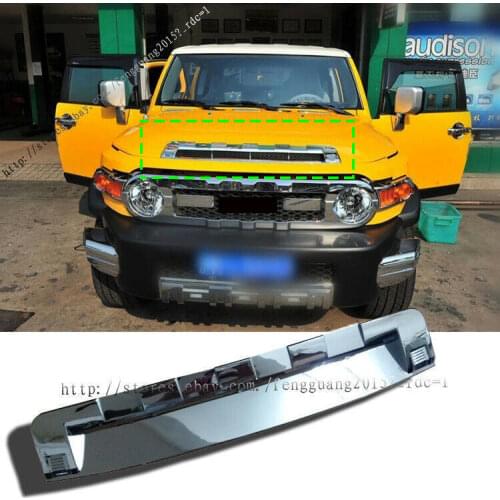 For Toyota FJ Cruiser 2007-2014 ABS Chrome Front Hood Scoop Trim Guard 1pcs car accessories
