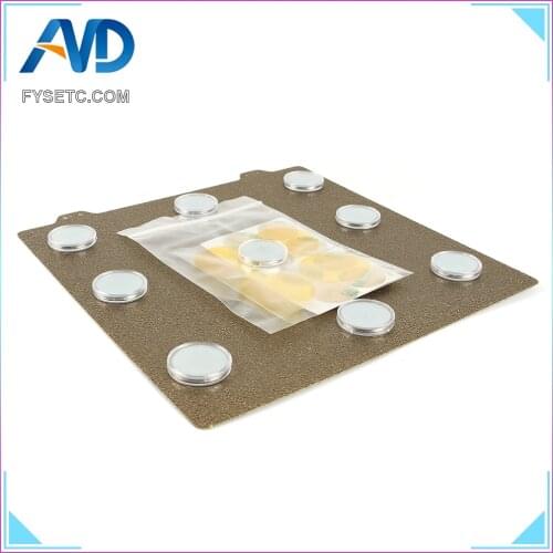 220X220mm Double Sided Textured PEI Spring Steel Sheet + Magnet To Be Magnetic Hot Bed Build Plate For Ender 5 Anet A8