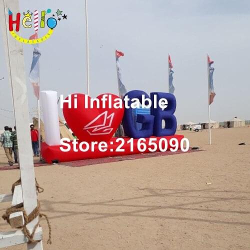 3 m high giant stage decoration inflatable Alphabet