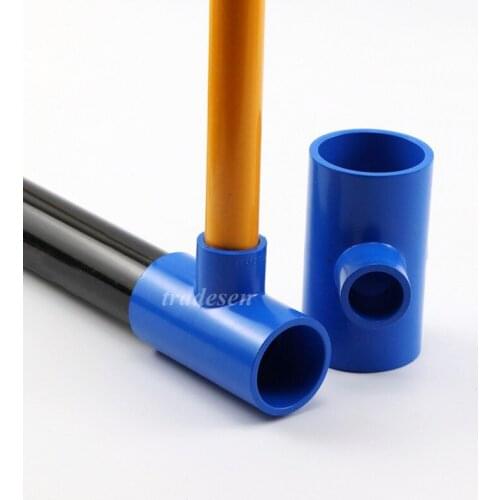 1pcs 25-50mm to 20mm-40mmPVC Reducing Tee Joints Micro Irrigation Garden Water Connectors Aquarium Fish Tank Upvc pipe Adapter