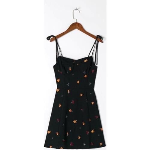 Summer Womens Casual Printed Slim Sling Dress