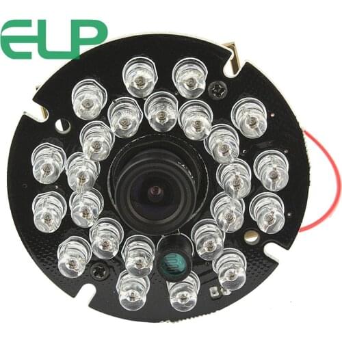 ELP USB2.0 HS CMOS H.264/MJPEG/YUYV Night Vision IR Light 1080x720p CCTV Camera board with USB MIC