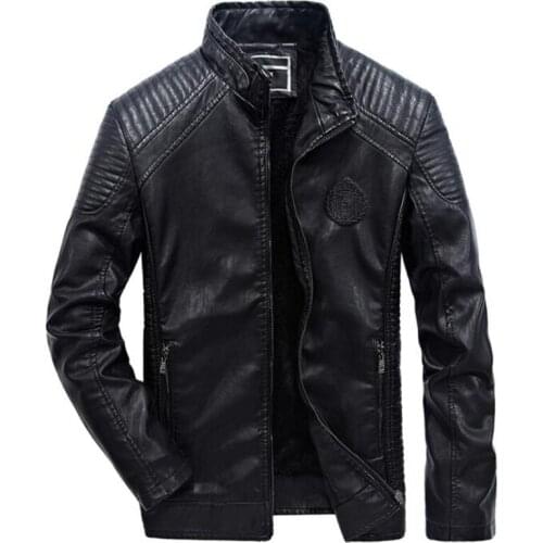 Motorcycle Leather Jackets Men Autumn Winter Clothing Men Pu Leather Jackets Male Business Casual Coats jaqueta de couro