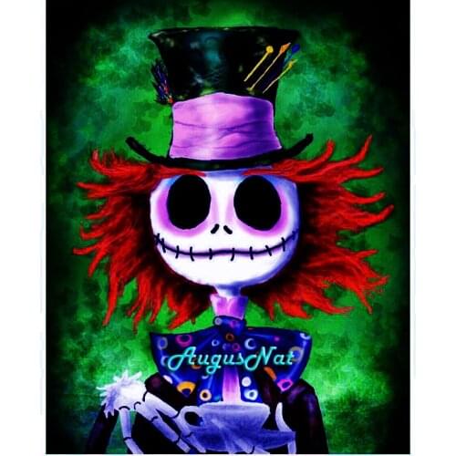 Cartoon diamond painting full square halloween wall art decor diamont rhinestone paint diy diamand dotz kits skull mosaic craft