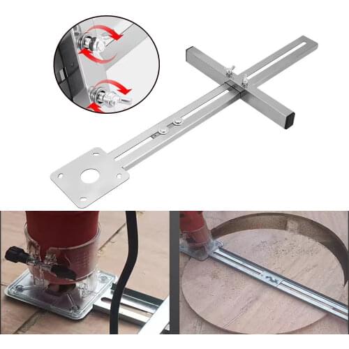 For Trimmer Machine Edge Guide Positioning Cutting board tool Hole opener Woodworking Router Circle Milling Groove