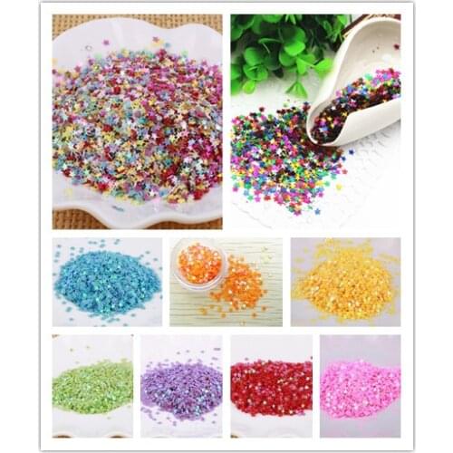 30g 3mm Star Sequins Nail Art Flat Loose Sequins Glitter Paillettes Wedding Craft Kids DIY Accessories Spangles