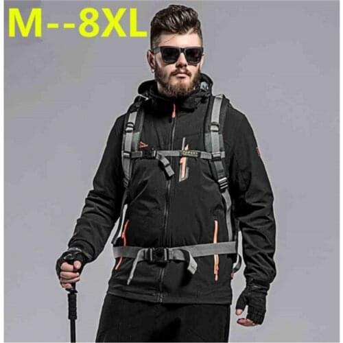 Plus size 10XL 9XL 8XL 6XL New Mens Casual Jackets Mans Army Waterproof Coats Male Jacket Breathable Windproof Raincoat