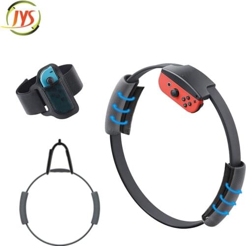 3 in 1 Adjustable Elastic Leg Strap Sport Band 60cm Ring-Con Grips Leg for Nintend Switch Joy-Con NS Controller Accessories