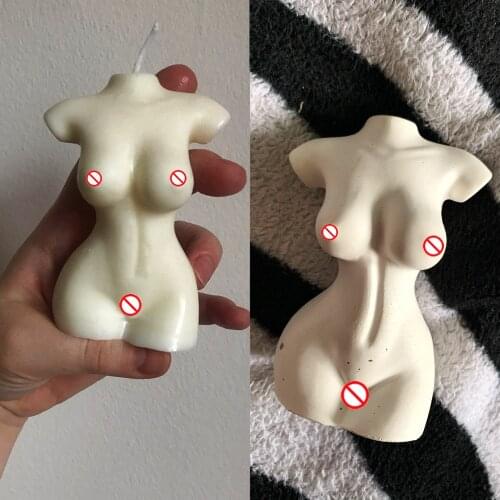 3D Body Candle Silicone Mold Scented Candle Wax Mould Resin Molds Soap Candle Making Supplies Plaster Clay Concrete Cement Mould