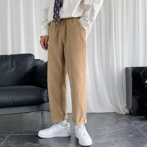 WANANSN Men's Corduroy Trousers