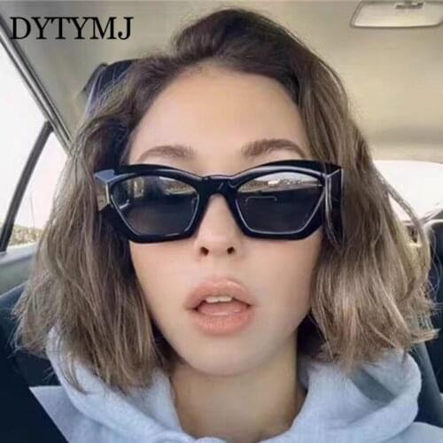 DYTYMJ Retro Cat Eye Sunglasses Women 2021 Luxury Designer Sun Glasses Women Small Frame Cateye Sunglasses Lentes De Sol Mujer