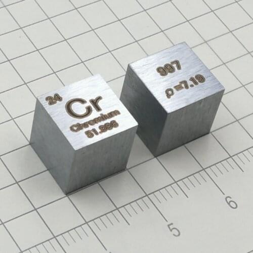 1pc 99.7% Pure Cr Cube 7.2g Chromium Metal Carved Element Periodic Table Craft Cr Cube Wonderful Collection