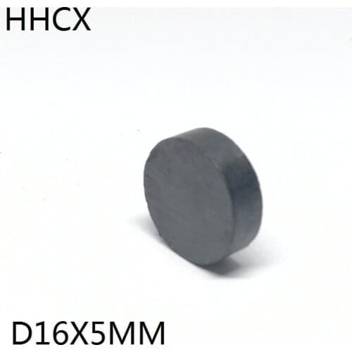10pcs/lot Y30 Disk Ferrite Magnet 16*5 mm Permanent magnet 16mm x 5mm Black Round Speaker magnet 16x5 mm