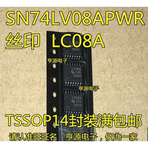 10pieces SN74LV08APW SN74LV08APWR LV08A TSSOP-14