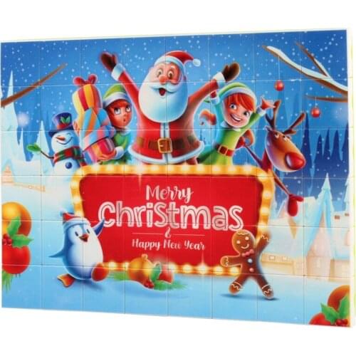 48PCS 3D Jigsaw Cubes Puzzlesd Animal Plastic Building Block DIY Assembled Combination Puzzle Toys