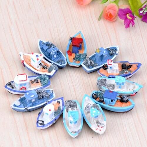 Dollhouse Accessories Toy Landscape Micro Boats Resin Ornaments Exquisite Ship Nautical Funny Toys Miniaturas Para Mini Jardins
