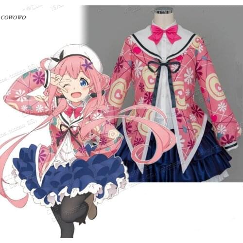 Anime! Ochikobore Fruit Tart Sekino Roko Maehara Nina Midori Hemo Sakura Ino Nukui Hayu Game Suit Lovely Uniform Cosplay Costume