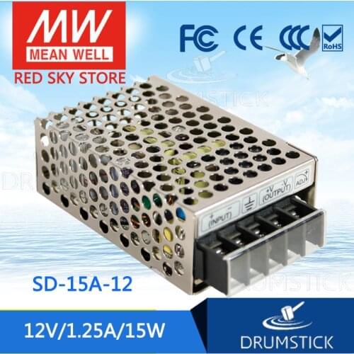 Steady MEAN WELL SD-15A-12 12V 1.25A meanwell SD-15 12V 15W Single Output DC-DC Converter