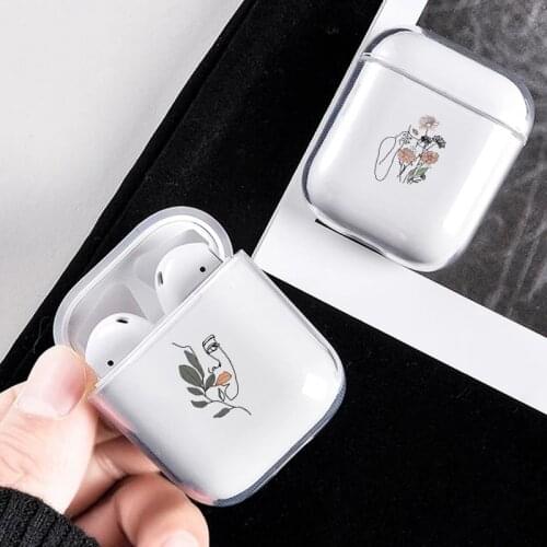 Abstract Art Line Painting For Apple Airpods 2 1 Wireless Charging Accessories Clear Silicone TPU For AirPods Pro Earphone Cases